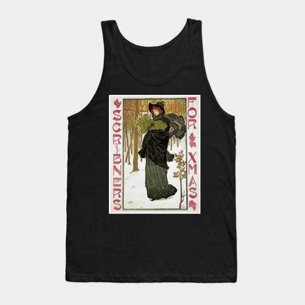 Scribner's For Xmas by Louis John Rhead Tank Top by MasterpieceCafe